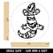 Chubby Leopard Gecko Lizard Self-Inking Rubber Stamp for Stamping Crafting Planners